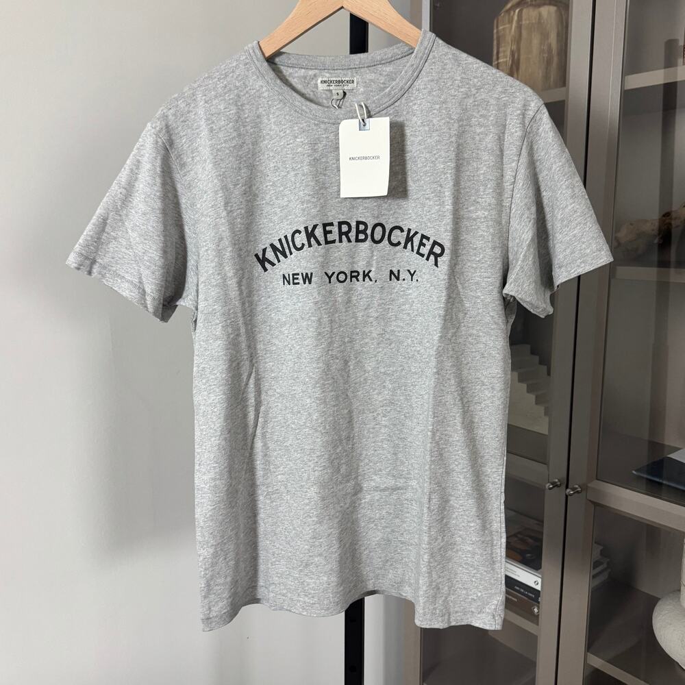 Knickerbocker New York Core Logo Heather T-Shirt M NEW Short Sleeve Cotton Tee